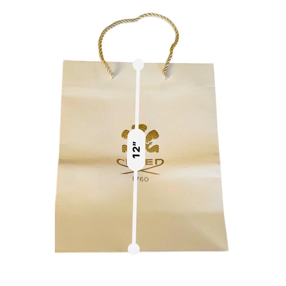 CREED 1760 Shopping‎ Bag Paper Gift Bag Gold Logo Handles